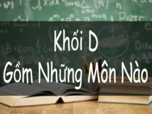 Khối D gồm những tổ hợp nào?